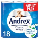 Andrex Classic White Toilet Rolls 18 pack