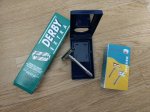 Shaving Factory SF110 Double Edge Safety Razor and 100 Derby Double Edge blades