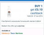 Free Palmer's cocoa butter 400ml