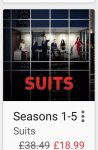 Suits seasons 1-5 HD Google Play Movies and TV