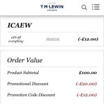TM Lewin 4 Shirts for £68.00 with code ICAEW