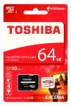 Toshiba Memory Exceria M302 64GB Class 10 MicroSDXC 90 Mbps 4K with SD Adapter, amazon/prime delivered &pound;14.94 non prime