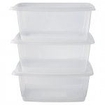 3 X George Home 2Litre Food Storers
