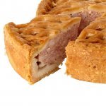 Morrison's large lattice pork pie (deli counter) back