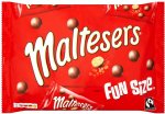 Bounty Fun Size 10 = 303g Maltesers Fun Size 195g), Mars Fun Size 13 = 250g), Milky Way Fun Size 14 = 227g and Twix Funsize 13 = 275g