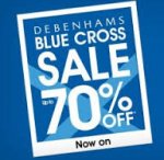 Debenhams blue cross sale has started Code for beauty items SHA5