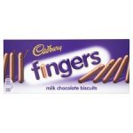Cadburys chocolate fingers 114g 39p or x3