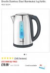 Breville Stainless Steel Illuminated Jug Kettle