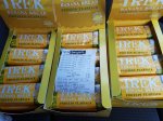 TREK banana protein flapjacks