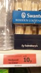 150 pack of Wooden cocktail sticks @ Sainsburys local (Leeds - Hyde Park branch)