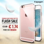Spigen Iphone 6/6S Soft Flex Crystal Clear TPU Case with code