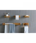 5 Piece Bathroom Accessory Set - Oak Effect From Argos - C&C