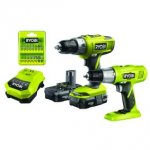 Ryobi +one Combi Hammer Drill and Drill Driver pack + 2 batteries and fast charge £99.99 @ Maplin