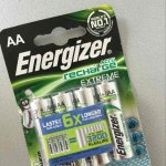 4 pack AA Energizer rechargeable batteries 2300 mAh