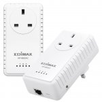 Edimax HP-6002K AV2 600mbps Gigabit AC Passthrough Powerline Starter Kit