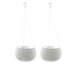 Keter white knit hanging baskets, pack of 2, £7.94 (Prime)