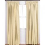 ColourMatch Lima Pencil Pleat Curtain 117x183cm Cotton Cream
