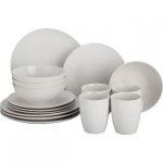 White16 Piece Bosa Coupe Stoneware Dinner Set