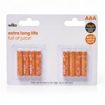 8 Extra Long Life Batteries Alkaline AA or AAA 1.5V batteries