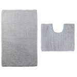 ColourMatch Bath & Pedestal Mat Set - Super White