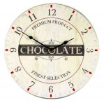 Chocolate Slogan Retro Wall Clock