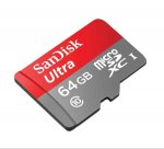SanDisk 64gb Ultra Class 10 Micro SDXC with Adapter &pound;10.99 prime exclusive
