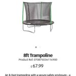 Plum 8ft trampoline