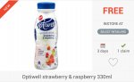 FREEBIE: Optiwell Strawberry & Raspberry (330ml) Yoghurt Drink via Checkoutsmart App - £1.00 @ Superdrug Only: 