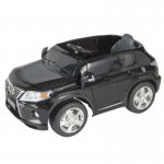 Lexus RX350 12V Kids Ride On Car Black With LED Headlights Del