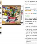 Hyrule Warriors Legends &pound;12.96 with Prime