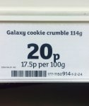 GALAXY COOKIE CRUMBLE 114G