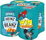 Heinz Reduced Sugar & Salt Baked Beanz in Tomato Sauce (4 x 415g)