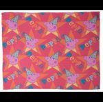 Peppa Pig Pink & Yellow Funfair Fleece Blanket