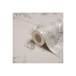 Graham & Brown Fresco bird trail green taupe floral wallpaper. C&C