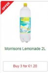 Morrisons Lemonade/Diet Lemonade 2L - Three