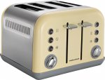 Morphy Richards 4 Slice Accents Toaster Cream with code