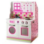 Chad Valley 2-in-1 Wooden Dolls House and Kitchen Playset + Eligible for FREE Same Day Delivery with Fast Track