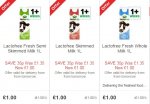 Arla Lactofree Whole/Semi Skimmed/ Skimmed Milk 1 Litre