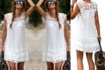 White Lace Summer Dress £9.99 delivered at Wowcher