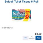 Sofcell 6 toilet rolls