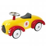 Classic Kids Ride On Car - Red & Yellow