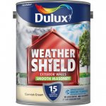 Dulux Weathershield Cornish Cream - Smooth Masonry Paint - 5L £23.00 homebase