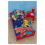 Fireman Sam Steel Framed Toddler Bed (with code) Delivered