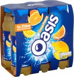 Oasis Citrus Punch or Summer Fruits (6 x 250ml)