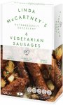 Linda McCartney Vegetarian Sausages & Mozarella 1/4lb burgers