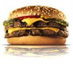 Burger King Double Cheeseburger £1.29. May also want to check out the BK app as people are reporting BOGOF (and other) offers so possibility of two of these for £1.29.