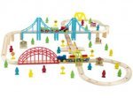 Carousel 100 Piece Wooden Train Set