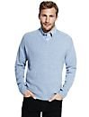 Pale blue lambswool sweater size S C&C