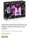 Katy Perry Mad Potion 30ml Eau de Parfum EDP, Shower Gel, Body Lotion Gift Set 15% brings perfume set