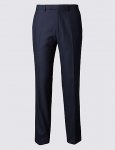M&S Slim Fit Jacguard Trousers - C&C
